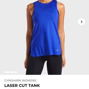 Laser Cut Tank - Gymshark Cobalt